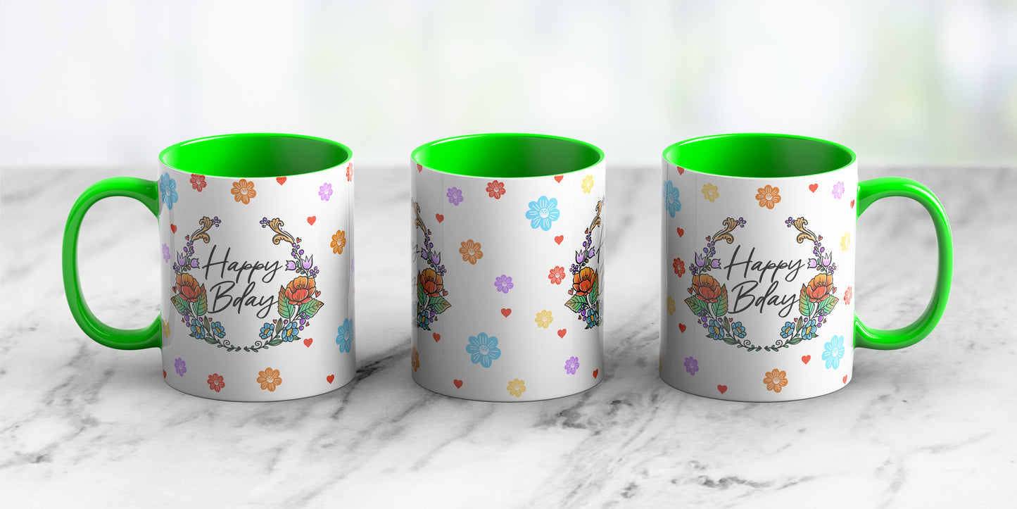 Happy Birthday - Ceramic Coffee Mug