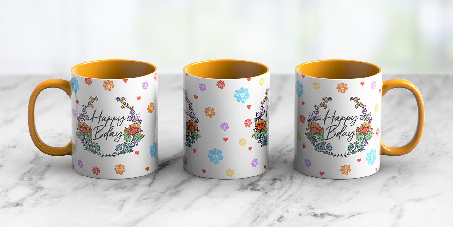 Happy Birthday - Ceramic Coffee Mug