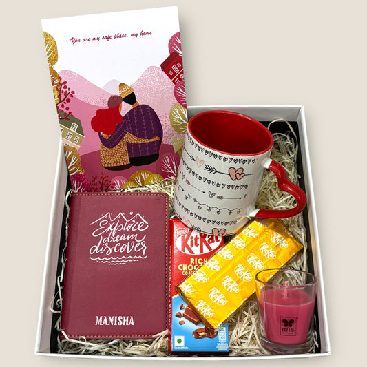 Romantic Valentine's Day Gift Hamper for Her - Explore Love & Togetherness