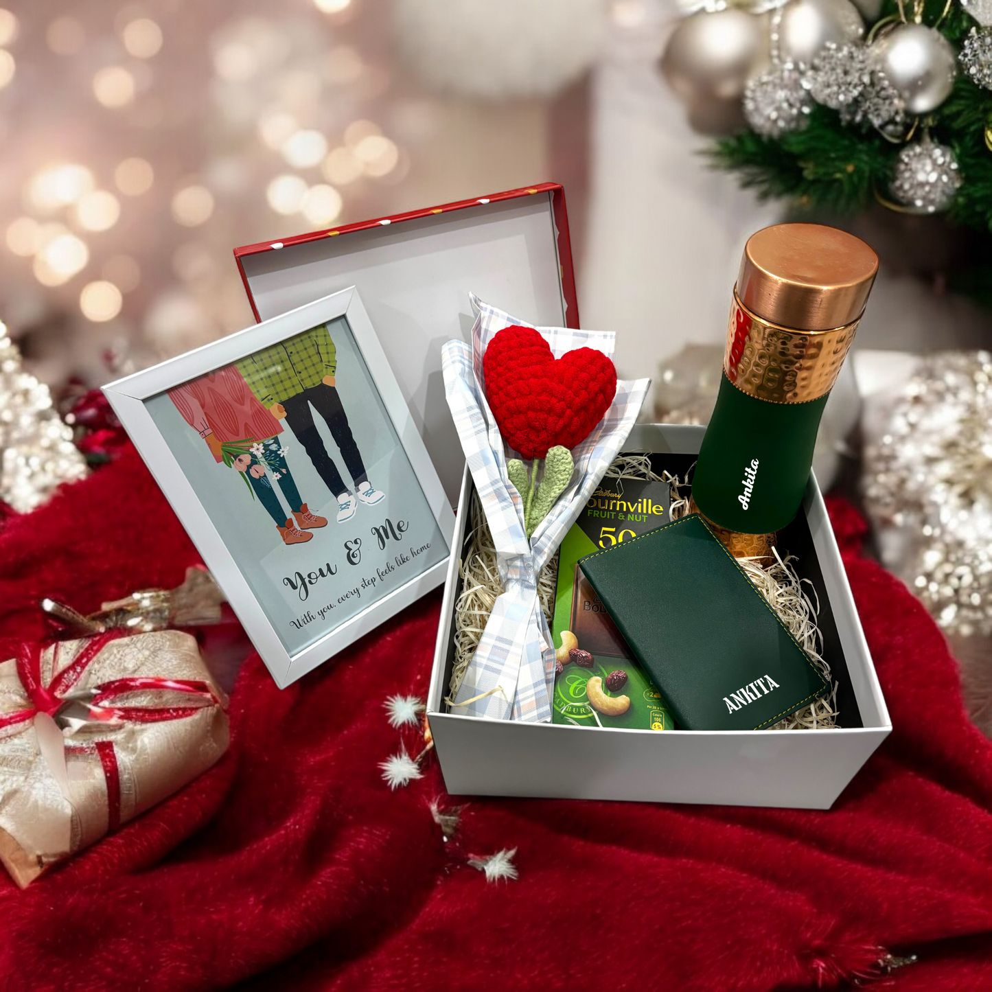 Romantic Valentine's Day Gift Hamper for Her - Love, Care & Togetherness