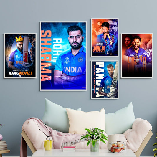 The World Champions T-20 World Cup 2024 (Set of 5 Posters)