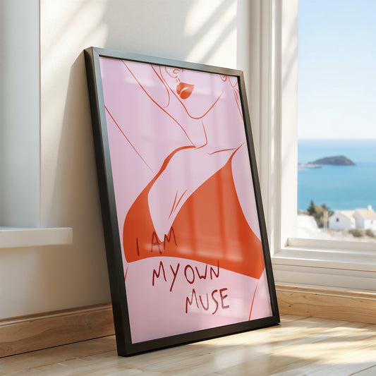 Muse Mode: Abstract Female Form Art Print