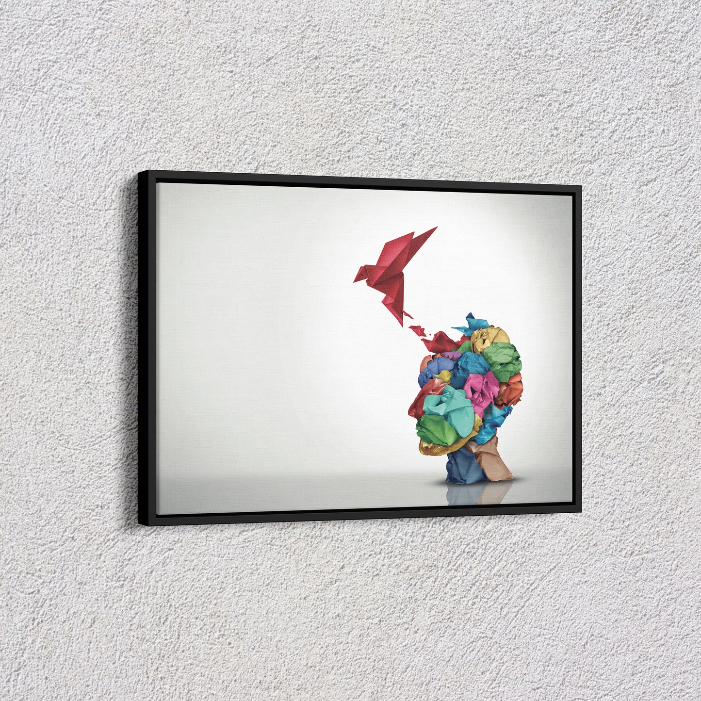 Ideas Taking Shape – Abstract Origami Art Poster