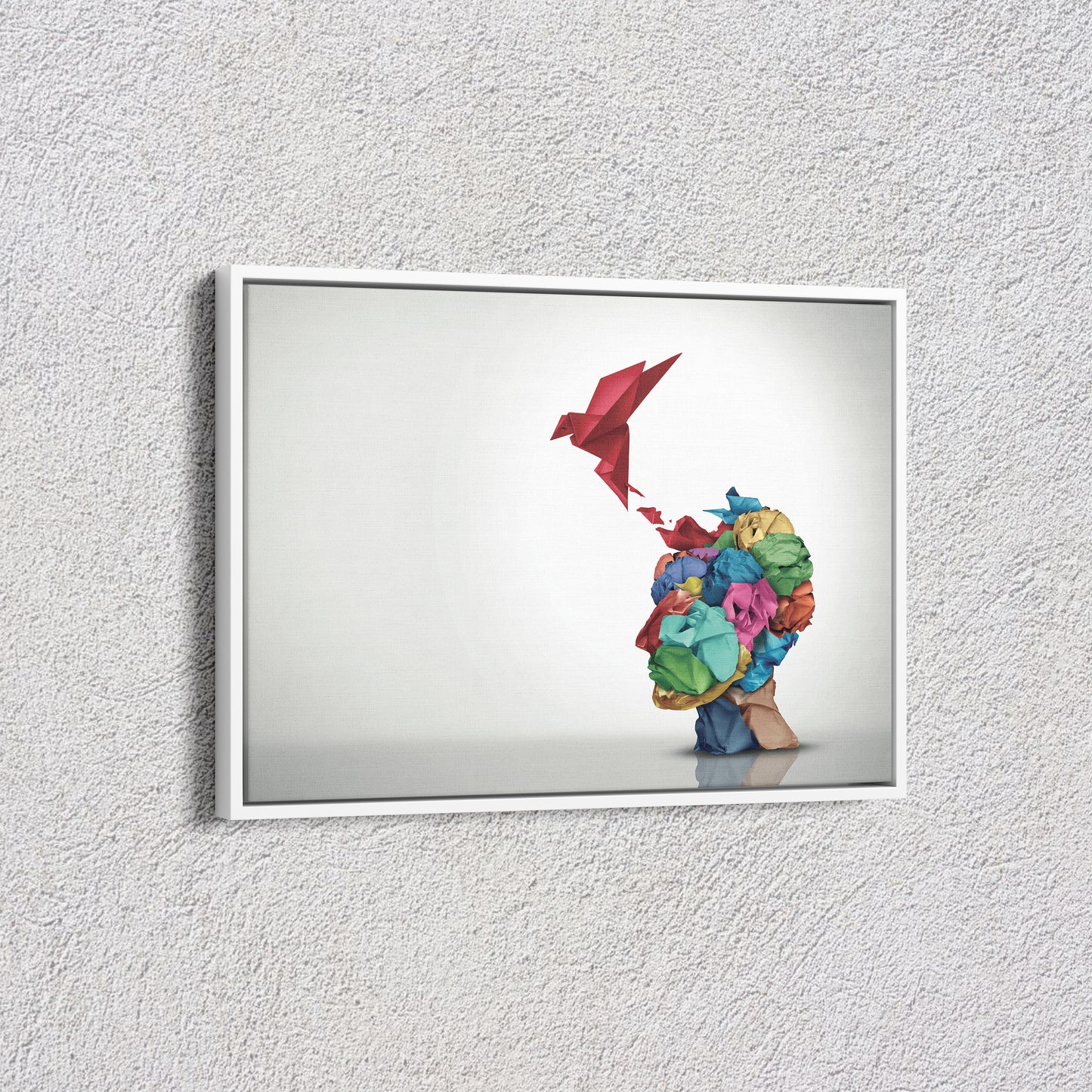 Ideas Taking Shape – Abstract Origami Art Poster