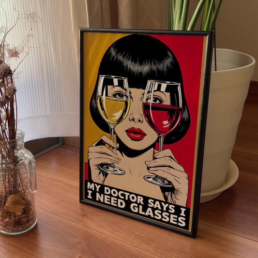 "I Need Glasses" Pop Art Print