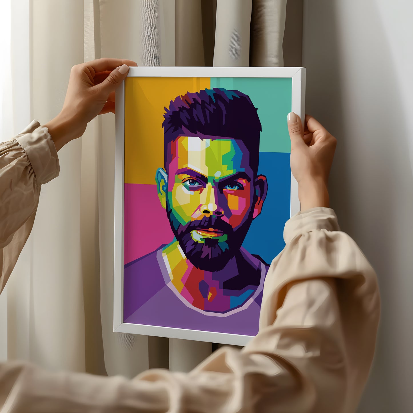 Virat Kohli Pop Art