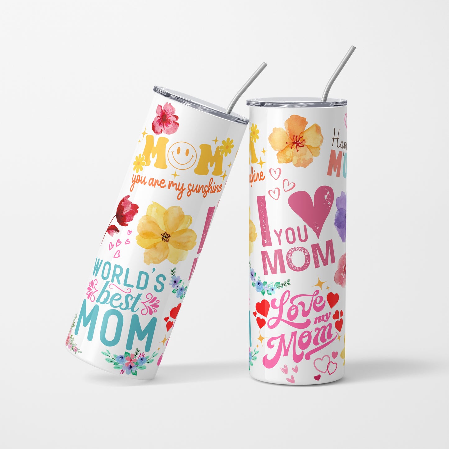 Love you Mom - 600 ml Stainless Steel Tumbler