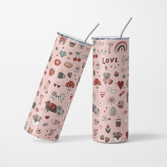 LOVE - 600 ml Stainless Steel Tumbler