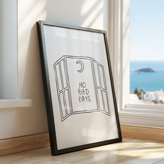 "No Bad Days" - Positive Vibes Wall Art