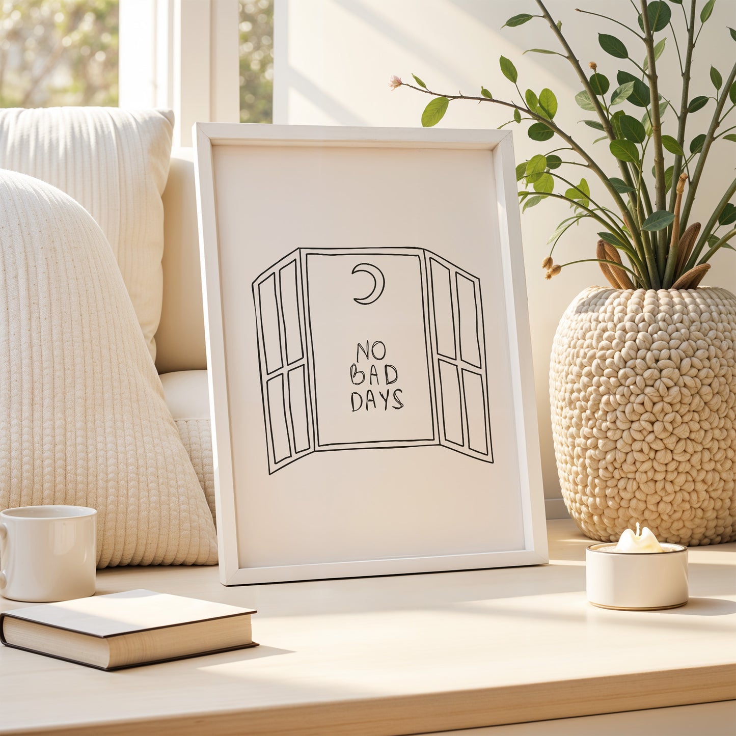 "No Bad Days" - Positive Vibes Wall Art