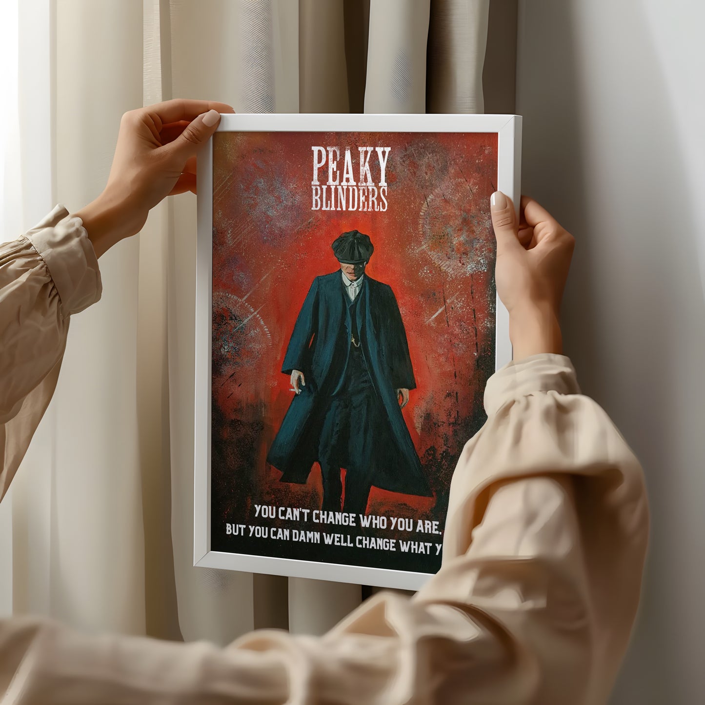 Thomas Shelby Power Walk – Peaky Blinders Quote Poster