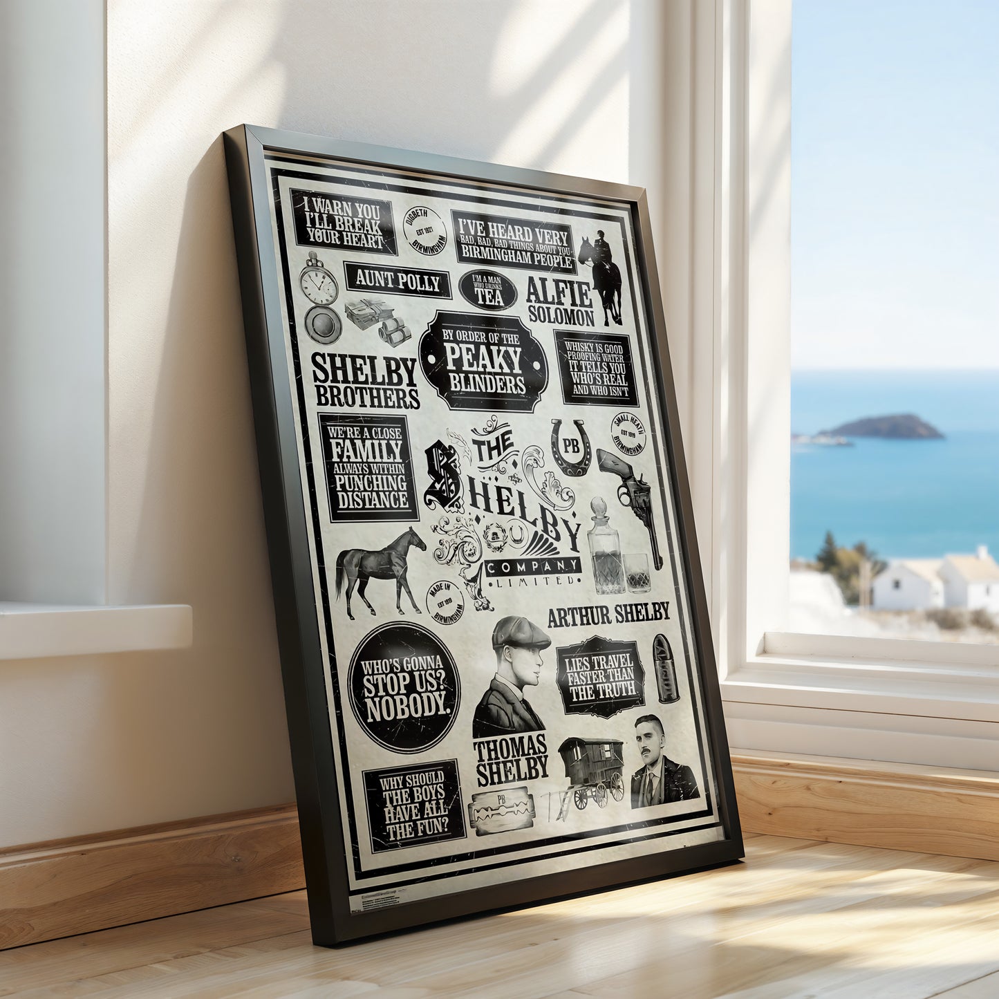 Peaky Blinders Quote Collage Poster – The Shelby Chronicles