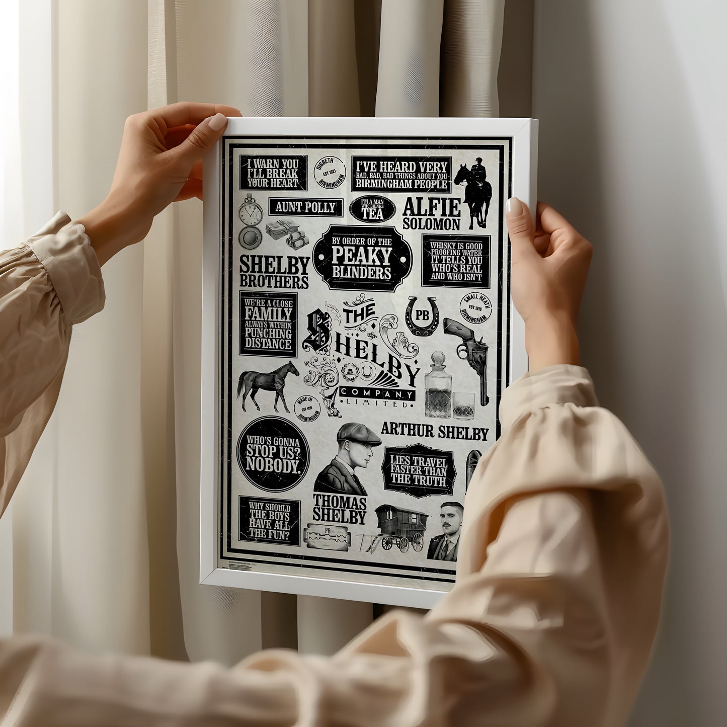 Peaky Blinders Quote Collage Poster – The Shelby Chronicles