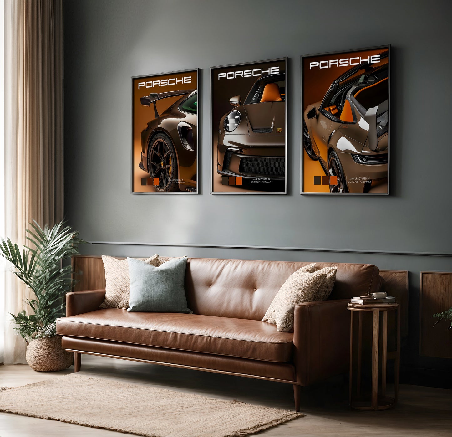 Porsche Passion: Luxury Automotive Poster Combo (Set of 3)