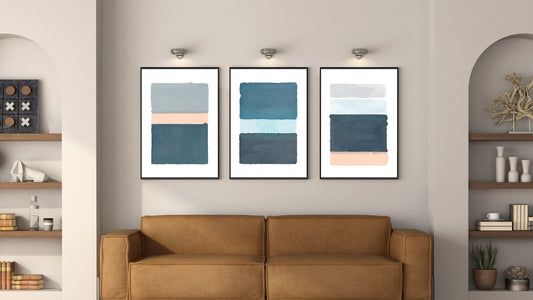 Abstract Hand Painted Illustrations(Set of 3)