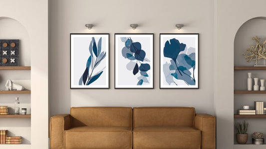 Design with Art Texture of Floral and Palm leaves(Set of 3)