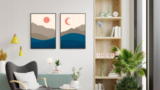 Abstract Mountain Landscapes(Set of 2)