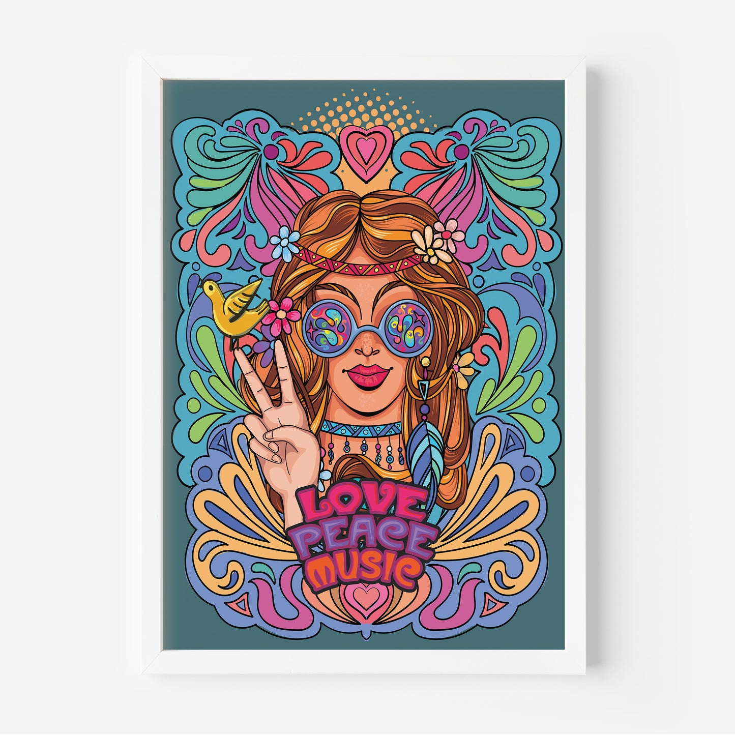 Psychedelic Art - Love,Peace & Music