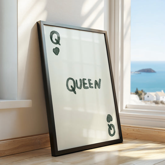 Queen of Hearts – Minimal Power Poster