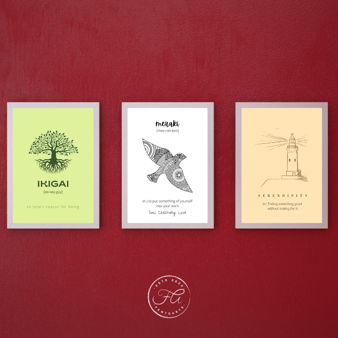 Quotes for a Meaningful Life ( Three Posters Combo)