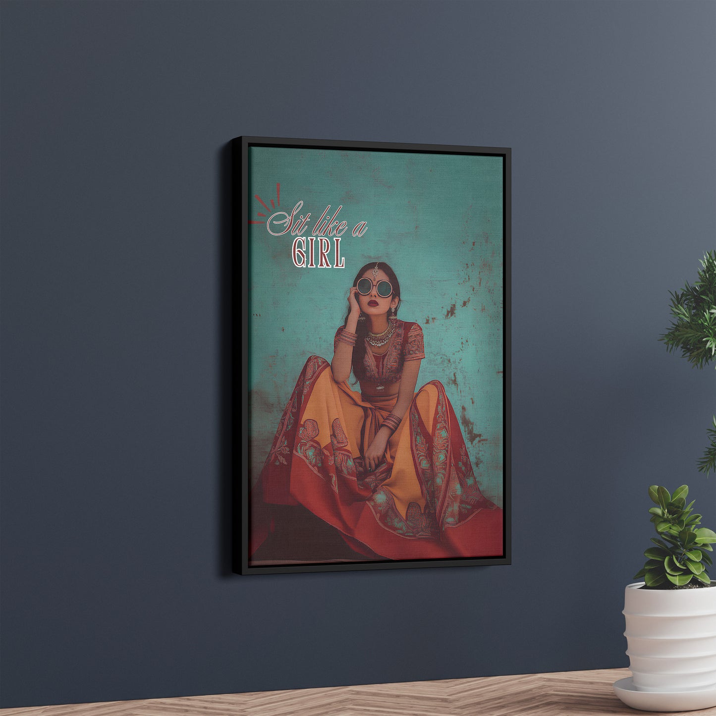 Sit Like a Girl – Bold & Empowering Wall Art