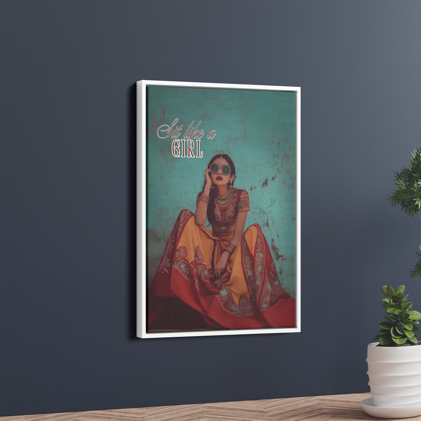 Sit Like a Girl – Bold & Empowering Wall Art