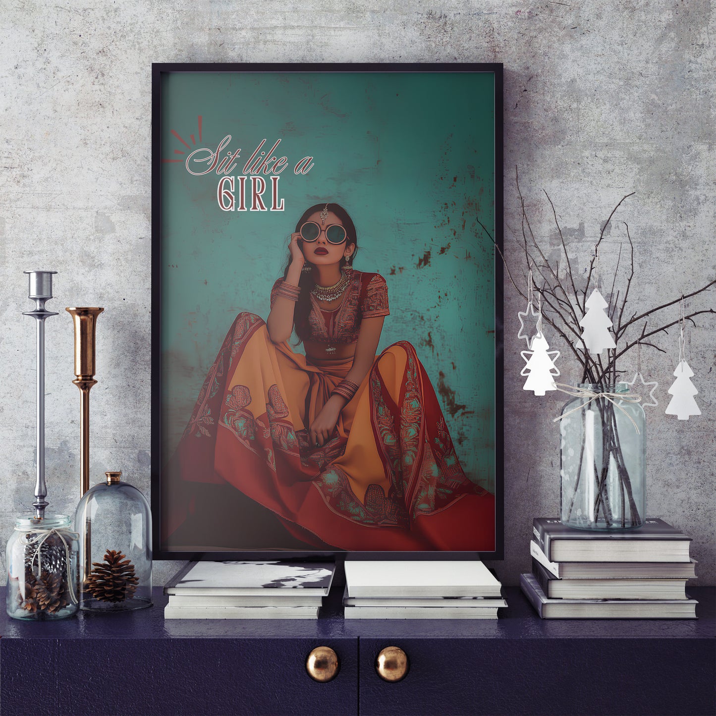 Sit Like a Girl – Bold & Empowering Wall Art