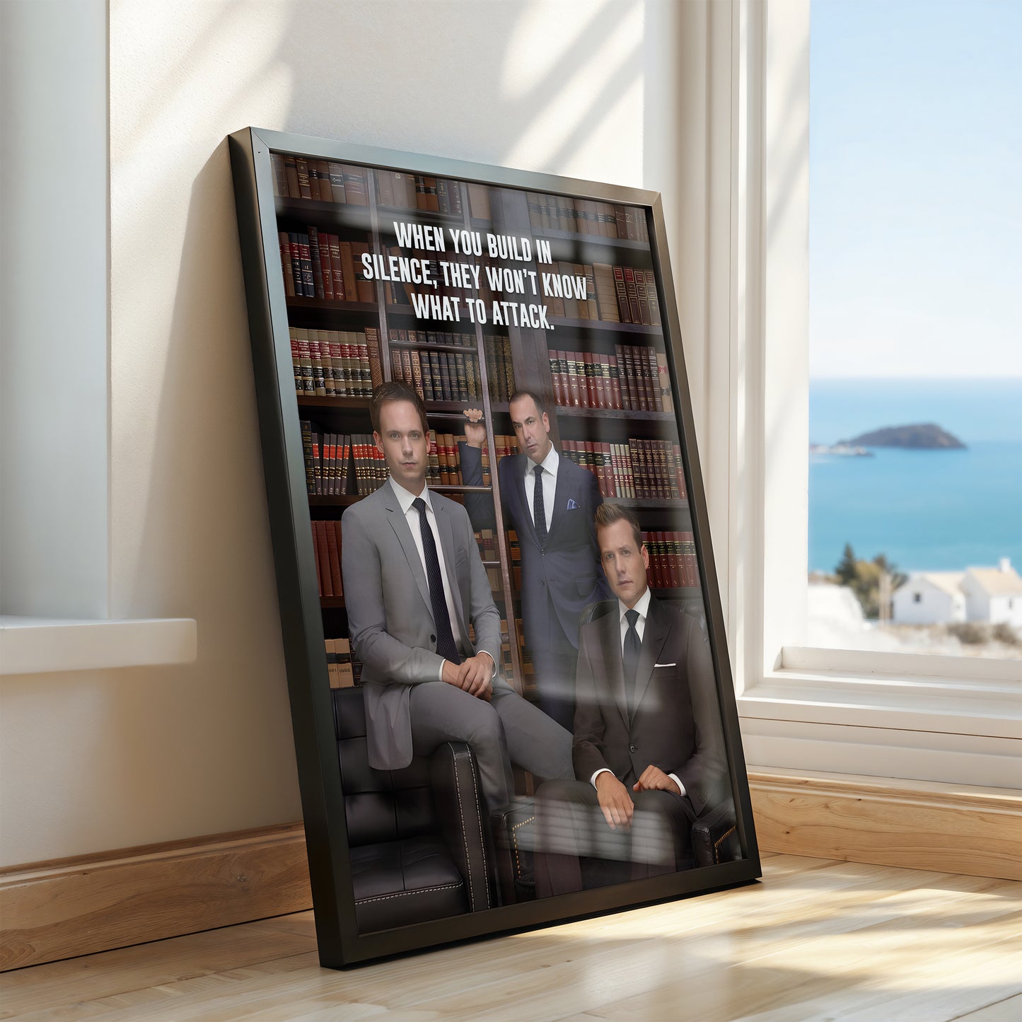Suits Quote Poster – Build in Silence Wall Art