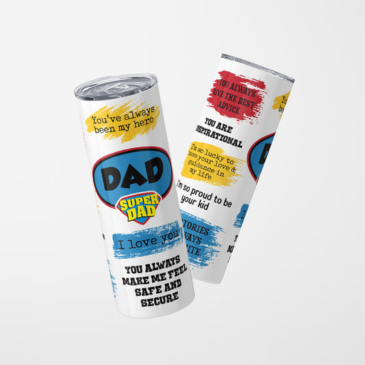 Super Dad - 600 ml Stainless Steel Tumbler