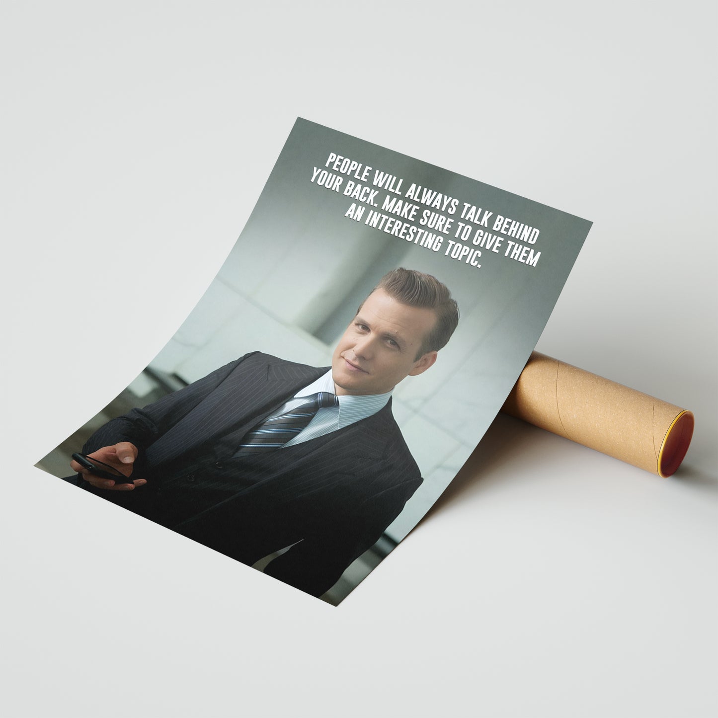 Harvey Specter Quote Poster – Talk Behind My Back