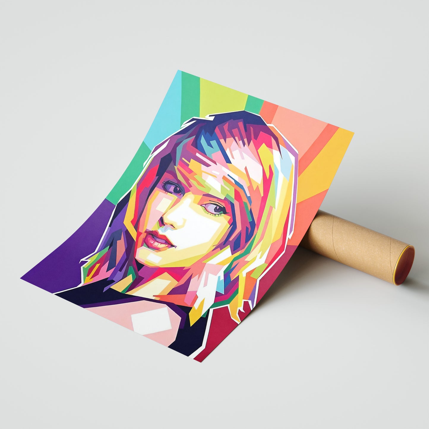 Taylor Swift Pop Art Portrait – Vibrant Look