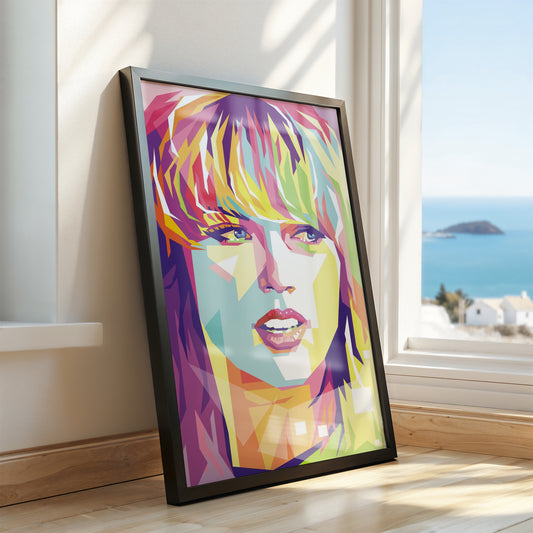 Taylor Swift Pop Art Poster – Iconic Expression