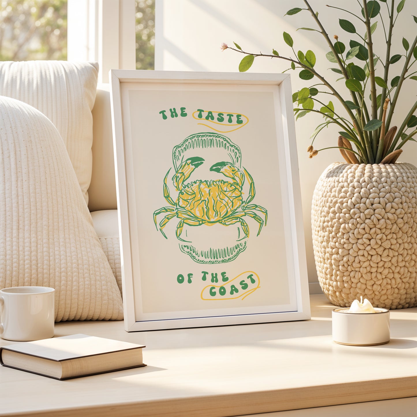 “Taste of the Coast” Crab Art Print