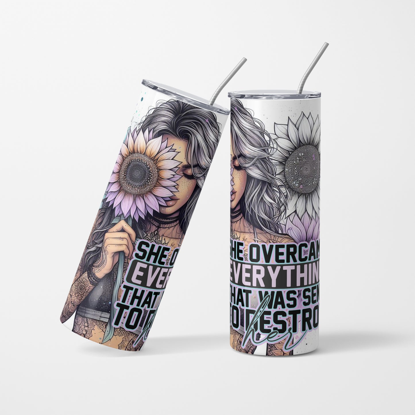 Strong Woman - 600 ml Stainless Steel Tumbler