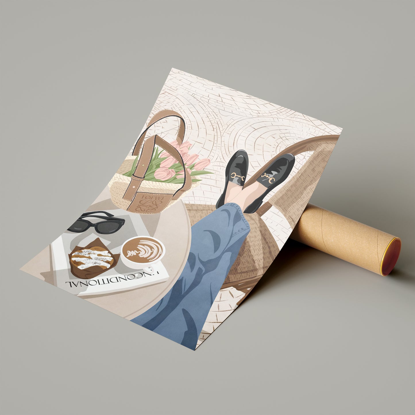 Chic Morning Rituals – Minimalist Lifestyle Art for Her