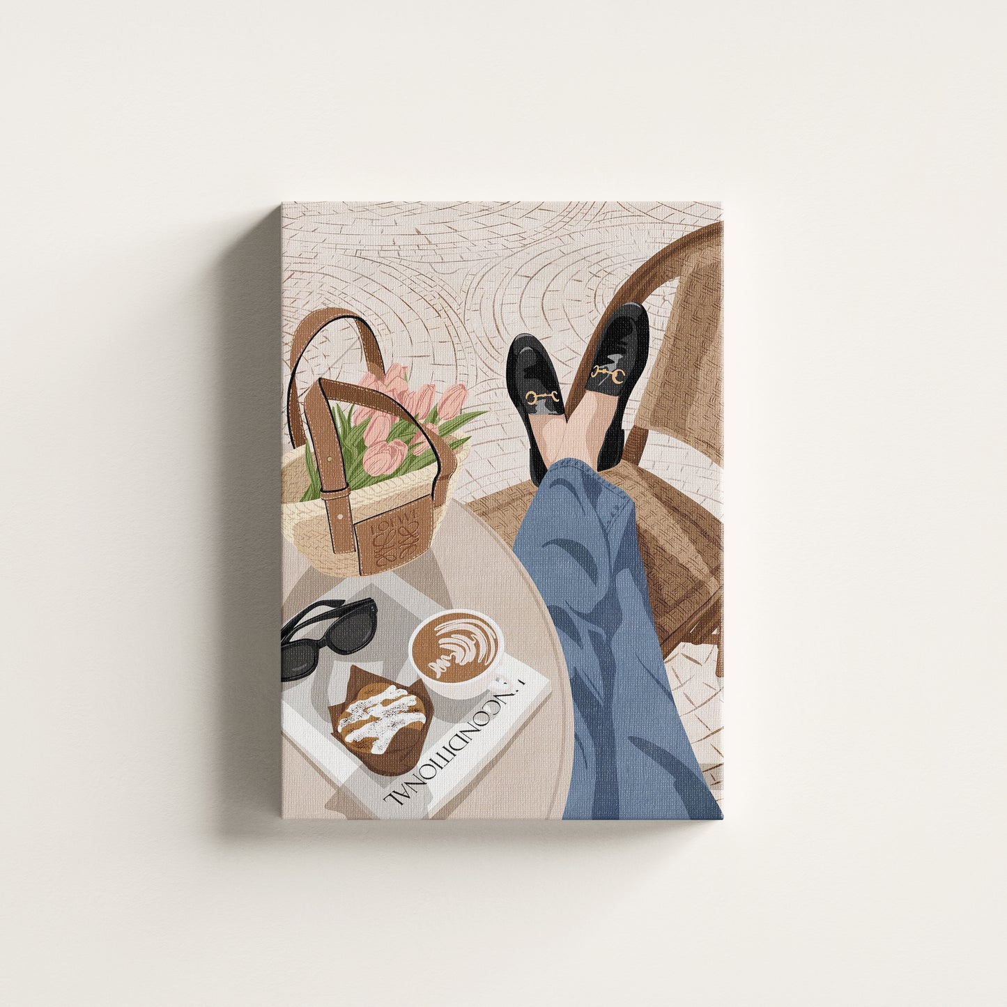 Chic Morning Rituals – Minimalist Lifestyle Art for Her
