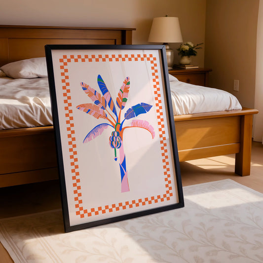 "Vibrant Tropical Tree" Folk Art Print