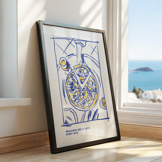 Delicious Delite – Pizza Art Poster