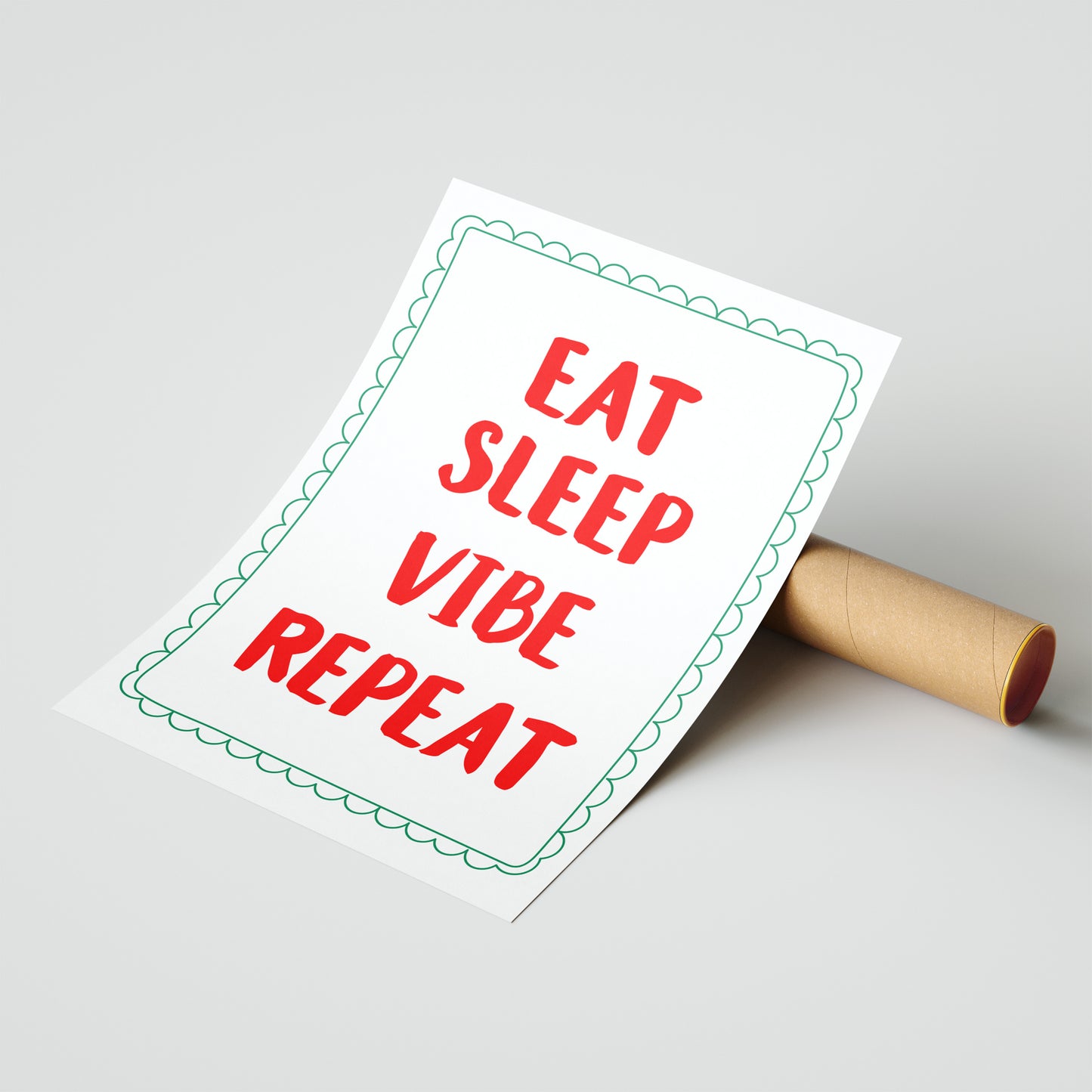 Eat Sleep Vibe Repeat – Positive Energy Wall Art
