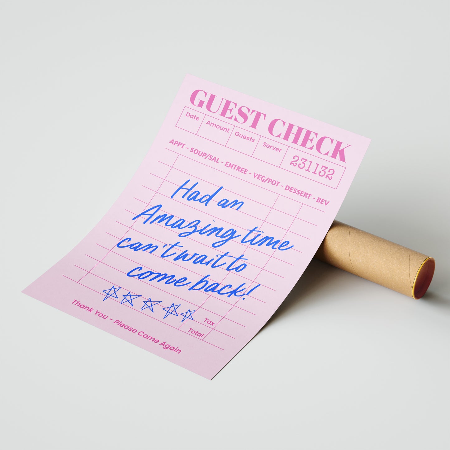 Had an Amazing Time – Guest Check Wall Art