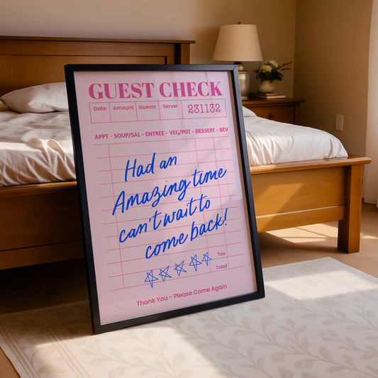 Had an Amazing Time – Guest Check Wall Art