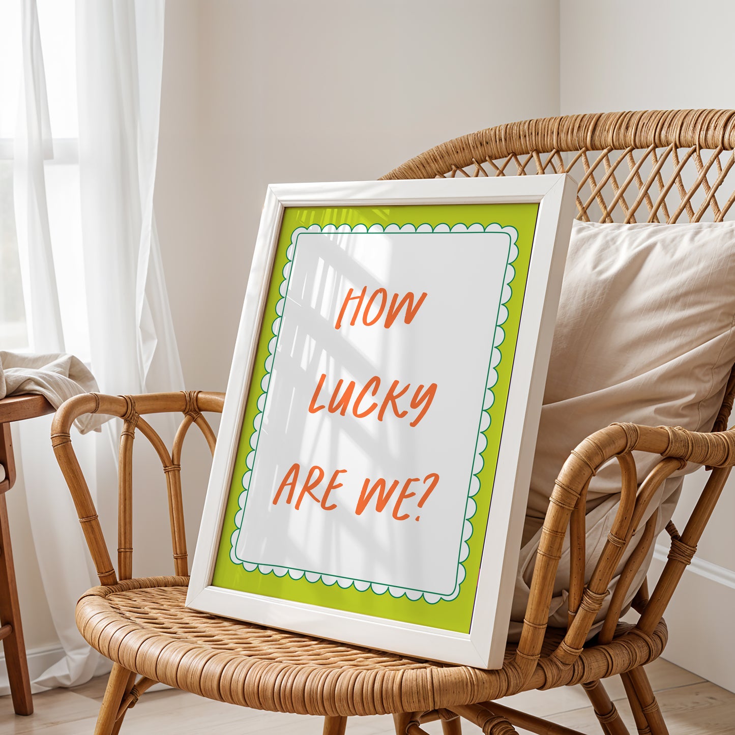 How Lucky Are We? – Joyful Reminder Poster