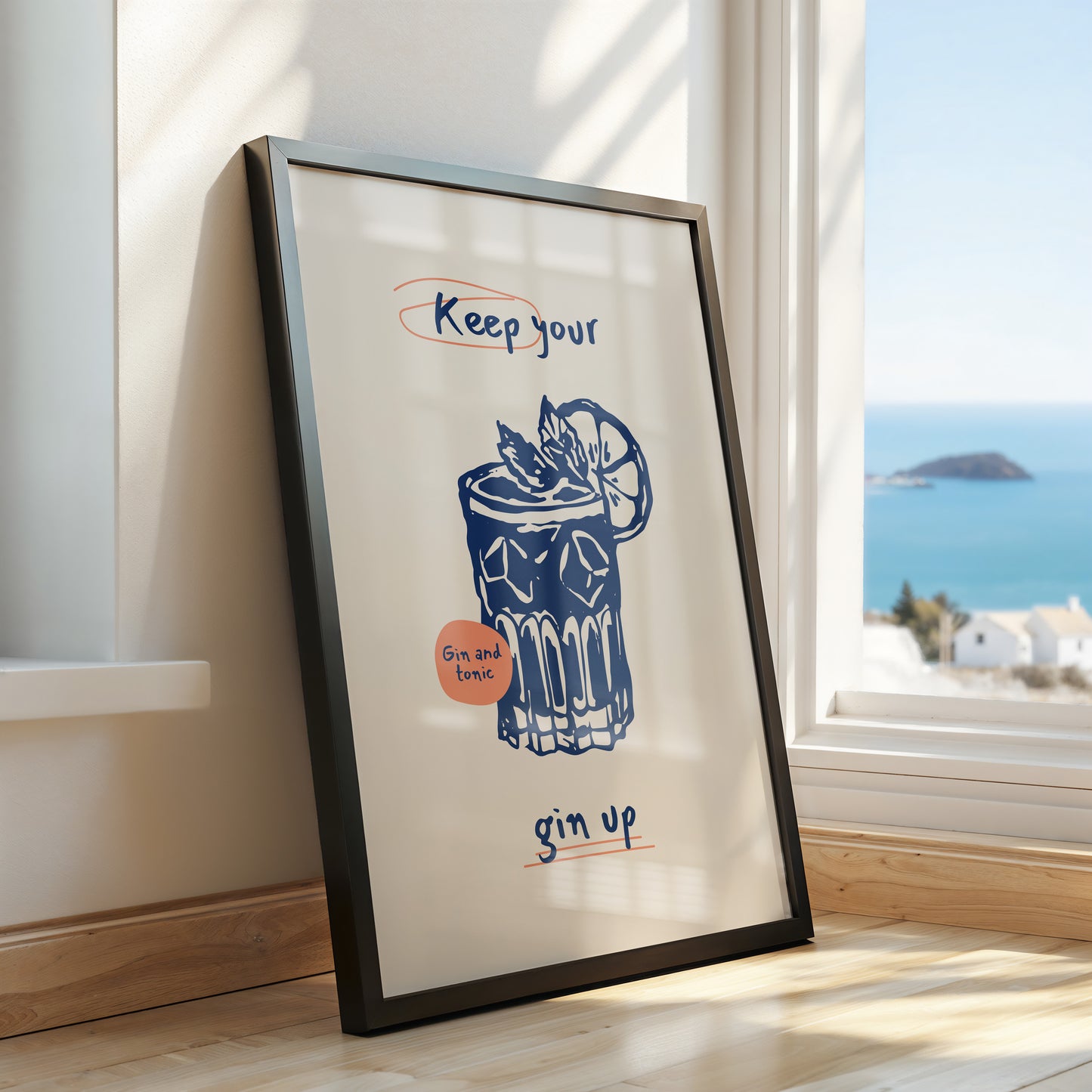 Keep Your Gin Up – Quirky Wall Art