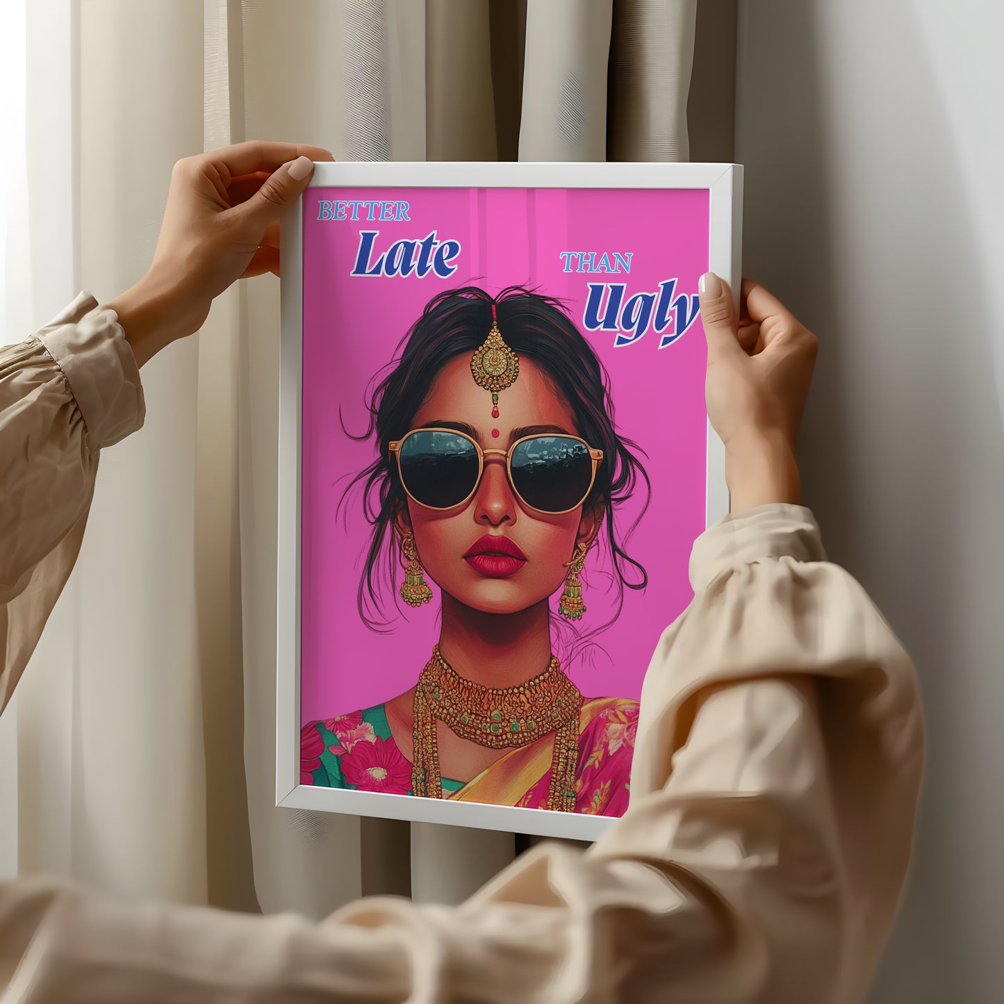 Better Late Than Ugly – Sassy & Stylish Wall Art