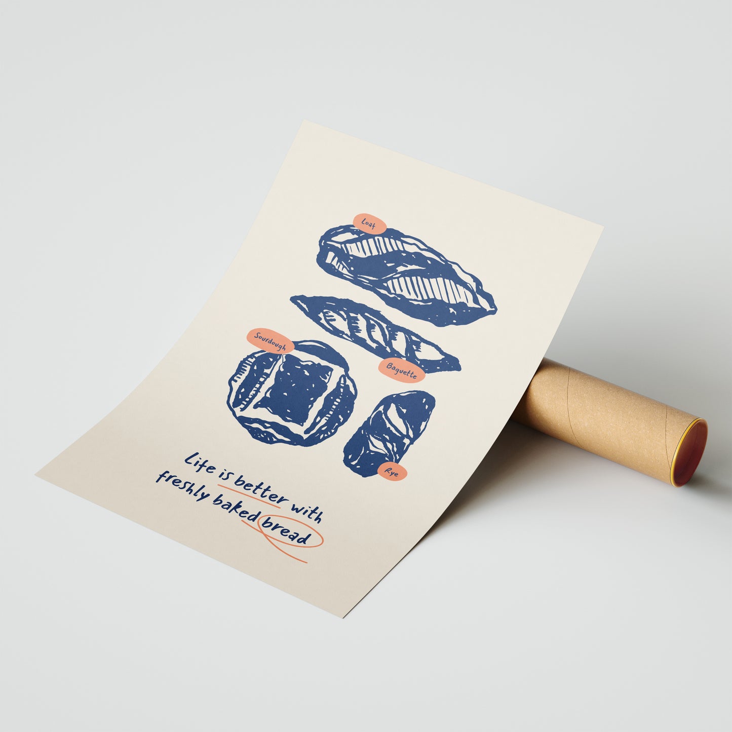 Freshly Baked Joy – Artisan Bread Poster