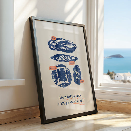 Freshly Baked Joy – Artisan Bread Poster