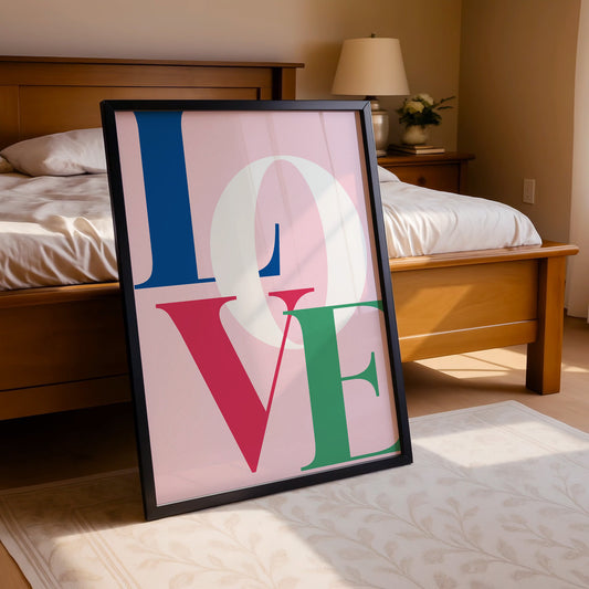 LOVE – Colorful Modern Pop Art Print