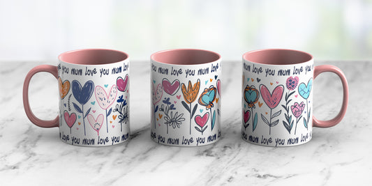 Love you mom - Ceramic Coffee Mug