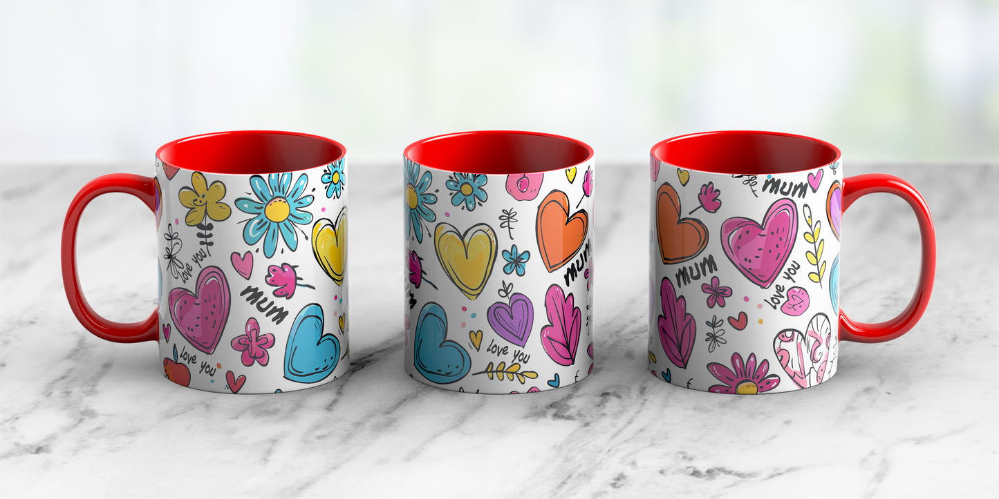 Love you mom - Ceramic Coffee Mug