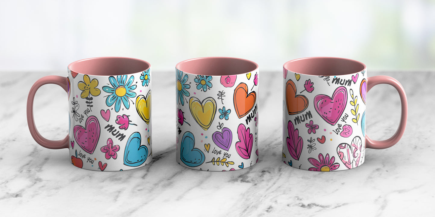 Love you mom - Ceramic Coffee Mug